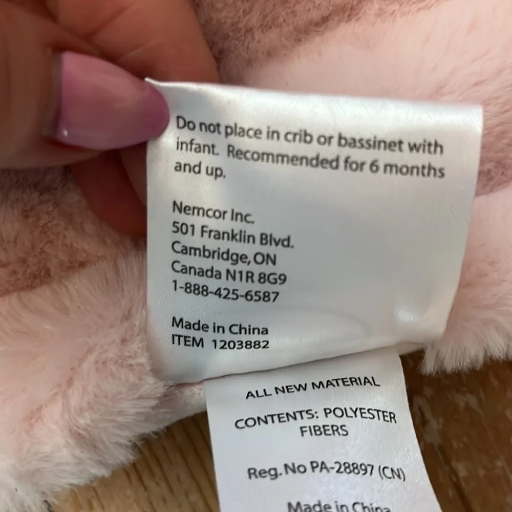 Little Miracles Lovey Security Blanket Unicorn Pink Stuffed Animal Toy